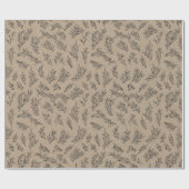 Rustikale Kraft gibt dem Urlaubswrapping Papier Geschenkpapier (Flach)