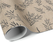 Rustikale Kraft gibt dem Urlaubswrapping Papier Geschenkpapier (Rolleneckpunkt)