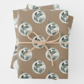 Rustikale Kraft Glass Ball Holiday Ornaments Geschenkpapier Set (Beispiel)