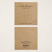 Rustikale Kraft Gold Clip Display (Vorne & Hinten)