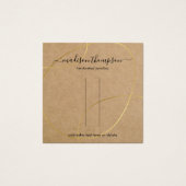 Rustikale Kraft Gold Clip Display (Vorderseite)