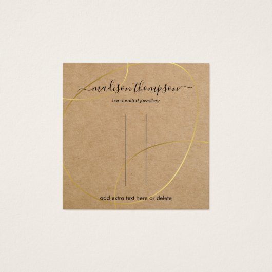 Rustikale Kraft Gold Clip Display (Vorderseite)