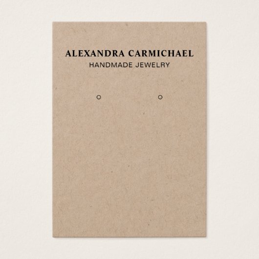 Rustikale Kraft Handmade Schmuckkollektion Ohrring (Vorderseite)