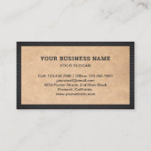 Rustikale Kraft-Hardware-Power-Rotbohrmaschine Visitenkarte (Rückseite)