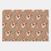 Rustikale Kraft heiße Kakao und Kekse Geschenkpapier Set (Vorderseite 3)