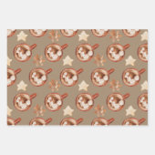 Rustikale Kraft heiße Kakao und Kekse Geschenkpapier Set (Vorderseite 2)