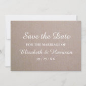 Rustikale Kraft-Hochzeit rettet das Datum Save The Date (Vorderseite)