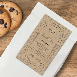 Rustikale Kraft-Hütte Rechteckiger Aufkleber