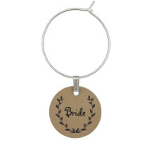 Rustikale Kraft & Laurels Weingarten für die Bride
