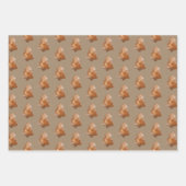 Rustikale Kraft-Lebkuchen-Bäume Geschenkpapier Set (Vorderseite 3)