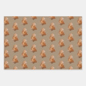 Rustikale Kraft-Lebkuchen-Bäume Geschenkpapier Set (Vorderseite 2)