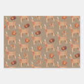 Rustikale Kraft-Lebkuchen Geschenkpapier Set (Vorderseite 2)