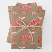 Rustikale Kraft-Lebkuchen Geschenkpapier Set (Beispiel)