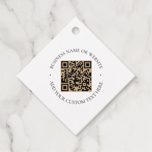 Rustikale Kraft Moderne, stilvoll Beruflich Geschenkanhänger (Vorderseite)