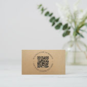 Rustikale Kraft Moderne, stilvoll Beruflich Visitenkarte (Stehend Vorderseite)