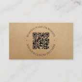 Rustikale Kraft Moderne, stilvoll Beruflich Visitenkarte (Vorderseite)