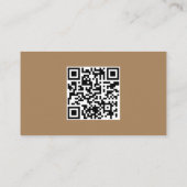 Rustikale Kraft Moderne, stilvolle Metallische Kon Visitenkarte (Rückseite)