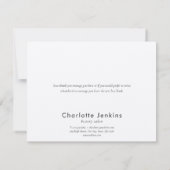 Rustikale Kraft Modernes Minimalistisches Geschäft Dankeskarte (Rückseite)