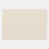 Rustikale Kraft neutrale Beige Elfenbeinküste Mode Geschenkpapier Set (Vorderseite)