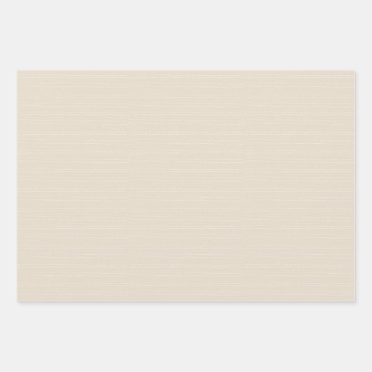 Rustikale Kraft neutrale Beige Elfenbeinküste Mode Geschenkpapier Set (Vorderseite)