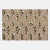 Rustikale Kraft-Öle in einem Wald Geschenkpapier Set (Vorderseite)