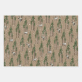 Rustikale Kraft-Östliche Pinienwälder Geschenkpapier Set (Vorderseite 2)
