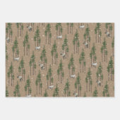 Rustikale Kraft-Östliche Pinienwälder Geschenkpapier Set (Vorderseite)