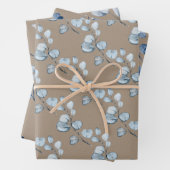 Rustikale Kraft Papier Blaue Eukalyptus Spriken 2 (Beispiel)