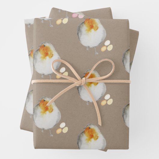 Rustikale Kraft Papier Osterchips Hüfteier (Beispiel)