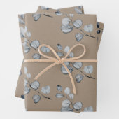 Rustikale Kraft Papier Silber Grau Eukalyptus Spri (Beispiel)