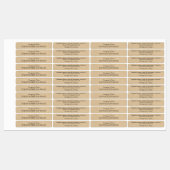 Rustikale Kraft Papier Stil Lip Balm Business Cust Etiketten (Blatt)