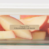 Rustikale Kraft Papier Stil Lip Balm Business Cust Etiketten (Befestigt)