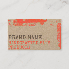 Rustikale Kraft Papier Vintag Style Eigenhandwerk Visitenkarte