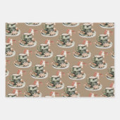 Rustikale Kraft Peppermint Kakao Lebkuchen Geschenkpapier Set (Vorderseite 2)