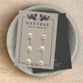 Rustikale Kraft Pine Cones Earring Juwelier Displa