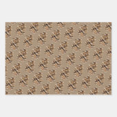 Rustikale Kraft Pine Cones Wrapping Paper Sheets Geschenkpapier Set (Vorderseite)