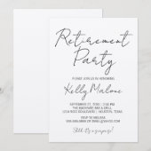 Rustikale Kraft-Renten-Party Einladung (Vorne/Hinten)
