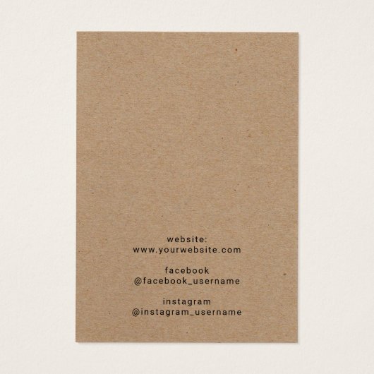 Rustikale Kraft-Schmuck-Erreger (Rückseite)