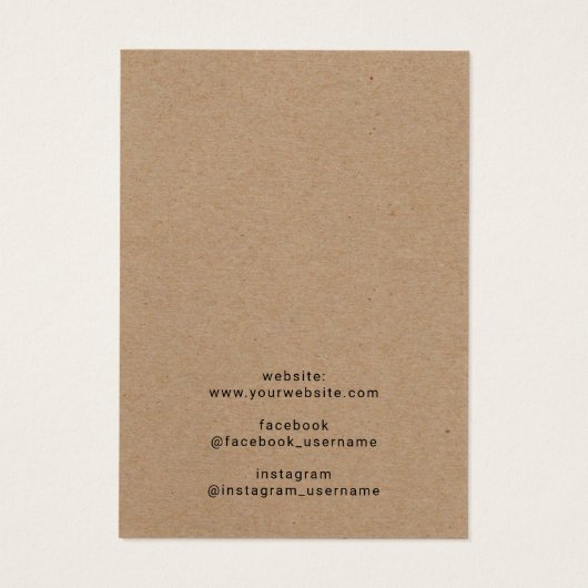 Rustikale Kraft-Schmuck-Kette (Rückseite)