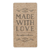 Rustikale Kraft-Schnörkel aus Liebe (Vorne)