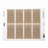 Rustikale Kraft-Schnörkel aus Liebe (Vorne)