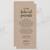 Rustikale Kraft, Schwarze Platzierung Dankeschön K Programm (Vorne/Hinten)