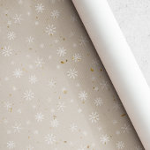 Rustikale Kraft Snowflake Weihnachten Geschenkpapier