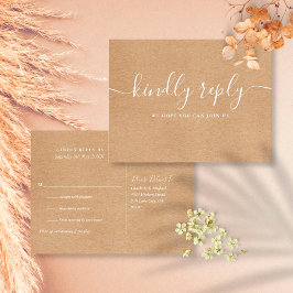 Rustikale Kraft Song Request UAWG Postkarte