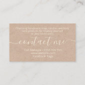 Rustikale Kraft-Spitzen-Wellness-Center-Bath-Körnu Visitenkarte (Rückseite)