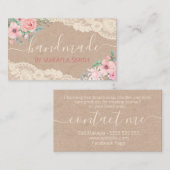 Rustikale Kraft-Spitzen-Wellness-Center-Bath-Körnu Visitenkarte (Vorne/Hinten)