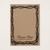 Rustikale Kraft Thorn Vine Schmuck Ohrring Display (Vorderseite)