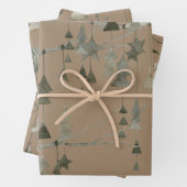 Rustikale Kraft Tree Branch Weihnachtsschmuck Geschenkpapier Set (Beispiel)