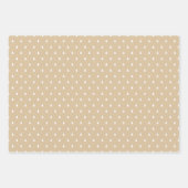 Rustikale Kraft und Black Watch Kariert Frohe Weih Geschenkpapier Set (Vorderseite 3)