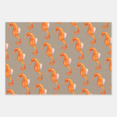 Rustikale Kraft Unterwasser-Farbenspiele Geschenkpapier Set (Vorderseite 2)